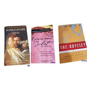 Trio of Classic Shakespeare Paperback Books